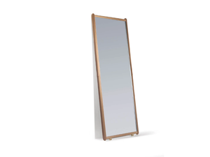 DORIAN - Freestanding rectangular framed leather mirror _ Poltrona Frau